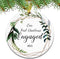 Engaged Ornament 2023 Christmas Decoration - Wedding Shower & Just Married Gift - Engraved...