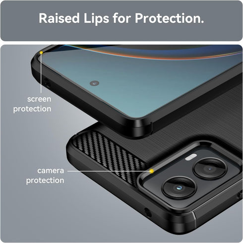 for Moto G-5G 2024 Case?with 2pcs Screen Protector Shock-Absorption Flexible TPU Rubber Protective Cell for Motorola Moto G 5G 2024 Phone Case Cov...