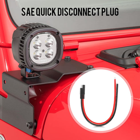 10AWG Weatherproof Solar SAE Power Socket Sidewall Port SAE Quick Connector Harness Plug and SAE Connector Extension Cable for Solar Panel RVs Mot...