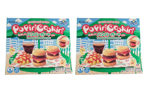 Kracie Popin Cookin Tanoshii Hamburger DIY Candy (2 Pack, Total of 2.2oz)...