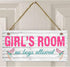 Girl's Room Sign - No Boys Allowed, Nursery Decor, Door Plaque, Birthday Gift, 5" x 10" Sign (E2-WH065)...