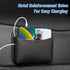 Car Side Porcket Organizer, Leather Small Car Pocket Bag, Phone Coin Sunglasses Holder for Car Seat, Door, Window, Console Universal Car Organizer...
