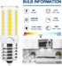 E17 Led Bulb Microwave Oven Light, Over Stove Appliance Replacement 40W Incandescent for Refrigerator, Range Hood, Dimmable, 120V 5W 450LM Dayligh...