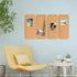 2 PCS 12.5"*5.5" Self-Adhesive Cork Board, 1/2"(12mm) Thick Cork Boards for Walls, 12.5"*5.5" Bulletin Board, Cork Board Tiles for Office, Home, S...