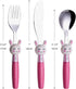ANNOVA Kids Silverware Set 6 Pieces - Childrens Flatware Stainless Steel (6FS, Rabbit)...