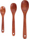 HANSGO Wooden Cooking Spoons, 3PCS Good Grips Wooden Spoon Set Wooden Kitchen Utensils for Cooking Stirring Mixing Frying DIY Crafts...