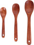 HANSGO Wooden Cooking Spoons, 3PCS Good Grips Wooden Spoon Set Wooden Kitchen Utensils for Cooking Stirring Mixing Frying DIY Crafts...