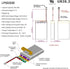 EEMB 3.7V Lithium Polymer Battery 250mAh 502030 Lipo Rechargeable Battery Pack with Wire JST 2.0mm JST Connector for VXI Blue Parrott- Confirm Dev...
