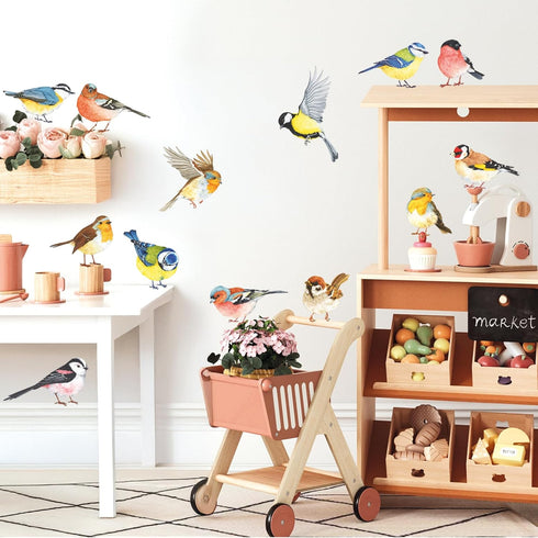 DECOWALL DS2-8038 Little Birds Kids Wall Stickers Wall Decals Peel and Stick Removable Wall Stickers for Kids Nursery Bedroom Living Room (Small) ...