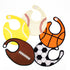 Waterproof Baby Boy Sports Bibs,Triple Layer-Cotton Front,Plastic Liner,Polyester Fleece Back,Highly Absorbent Drooling Burp Cloths for Boys Girls...
