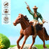 Toddmomy Riding Horse Figurine 4Pcs Action Figure Western Figurines Toys Horse Toys Plastic Horse with Rider for Kids Toddlers Farm Animal Collect...