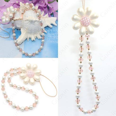 Guoxin 200Pcs Glass Pearl Beads Faux Pearls Round Czech Tiny Satin Luster Spacer Loose Beads Bulk with Holes Handcrafted for DIY Bracelets Jewelry...