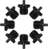 uxcell Barb Drip Pipe Connector 1/2 BSPF Male Thread 4/7mm Hose Fitting for Garden Agricultural Irrigation System, Plastic 30pcs...