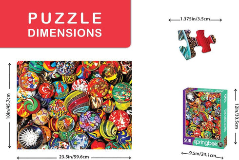 Springbok's 500 Piece Jigsaw Puzzle Marble Madness - Made in USA...