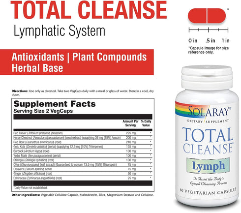 Solaray Total Cleanse Lymph VCapsules 60 Count...