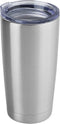 DOMICARE 20oz Stainless Steel Tumbler Bulk with Lid, Double Wall Vacuum Insulated Travel Mug, Powder Coated Coffee Cup, Stainless Steel, 1 Pack...