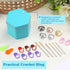 FOUSNOW 5 Pcs Crochet Ring, Adjustable Knitting Tension Rings, Finger Loop, Cat Yarn Guide Knitting Thimble, Faster Knitting Crochet Accessories f...