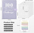 100 Envelope Challenge Binder,Savings Challenge Book - Easy & Fun Way to Save $5,050 Challenge Book Savings Challenges Budget Book Binder with Cas...
