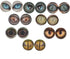 10 Pairs Glow in the Dark Glass Animal Eyes 25mm Round Dome Glass Cabochons Flatback for DIY Craft Clay Eyes...
