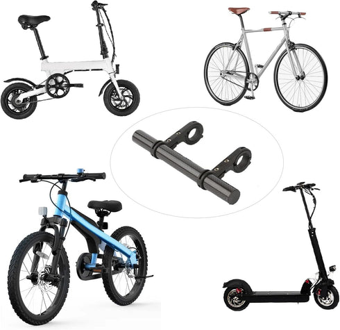 Bike Handlebar Extender,Bike Handlebar Extender with Double Mounting Clamp Bracket,For Bike Mounts,Extender Bars, Headlights,Light Lamp,Bicycle Ac...