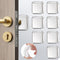 Door Stoppers Wall Protector, 8 PCS Silicone Door Knob Wall Protector with Strong Self-Adhesive Backing, Upgraded Thickened Reusable Door Bumper -...