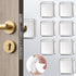 Door Stoppers Wall Protector, 8 PCS Silicone Door Knob Wall Protector with Strong Self-Adhesive Backing, Upgraded Thickened Reusable Door Bumper -...