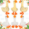 6 Pieces Goose Stuffed Animal 6.3 Inch Plush Goose Stuffed Goose White Light Yellow Stuffed Animal Toy Soft Stuffed Doll Birthday Gift for Christm...