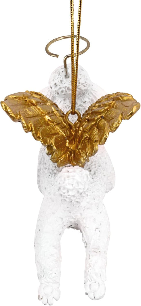 ANGEL WHITE POODLE ORNAMENT...