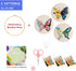 Santune 3 Pack Embroidery Kit for Beginners Adults Cross Stitch Kits for Beginners Hand Embroidery with Butterfly Patterns and Instructions DIY Ki...