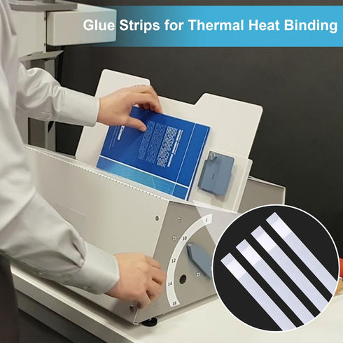 20PCS Thermal Glue Strips,Hot Melt Adhesive Glue Strips for Book Glue Binding Repair?Thermal Binding with Mesh Backing...