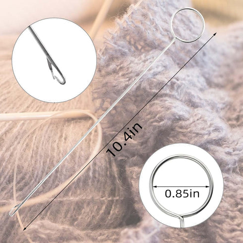 6 Pieces Sewing Loop Turner Hook Loop Turner Sewing Tool for Fabric Belts Strips Straps Loop Threader Drawstring Tool DIY Accessories Fabric Tube ...
