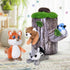 Plush Treehouse with 4 Animals – Stuffed Forest Animal Toys for Babies, Toddlers & Children – Squirrel, Bear, Bird, and Skunk...