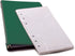HNR Green Loose-Leaf Memo Book, 6 3/4 x 3 3/4", 6-Ring Binder, 80 Pages + Free Refill 80 Pages...