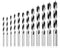 Metric Brad Point Wood Drill Bit Set, 12Pcs Drill Bit Set with Double Flutes Design for Carpenter Woodworking and All Types of Wood (3mm - 12mm)...