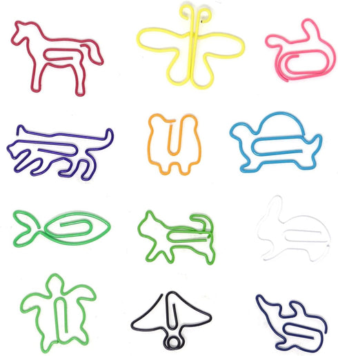 Honbay 60pcs Colorful Creative Assorted Animal Shape Metal Paper Clips...