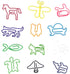 Honbay 60pcs Colorful Creative Assorted Animal Shape Metal Paper Clips...