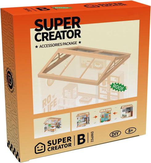ROBOTIME Dust Proof Roof for Super Creator Super Store...