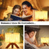 Folding Book Lamp, Pleated Table Lamp Rechargeable Night Light Lamp, 3 Lighting Models Aesthetic Lamp, Waterproof Night Lamp for Bedroom, Bedside ...