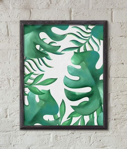 GSS Designs Palm Frond Wall Art Stencil - Tropical Banana Leaf Painting Airbrush Stencil (12x16inch) - Reusable Template for Wood Canvas Furniture...