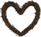 Amyzor Heart Shape Natural Grapevine Wreath Ring DIY Craft Vines Base Grapevine Roll for Rustic Summer Fall Christmas Wreath Door Garland Home Wed...