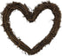 Amyzor Heart Shape Natural Grapevine Wreath Ring DIY Craft Vines Base Grapevine Roll for Rustic Summer Fall Christmas Wreath Door Garland Home Wed...
