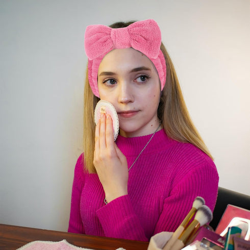 Ondder 8 Pcs Spa Headband Makeup Headband Fuzzy Skincare Headbands Terry Cloth Face Wash Headband Head Band for Skin Care Make Up Headbands for Wo...