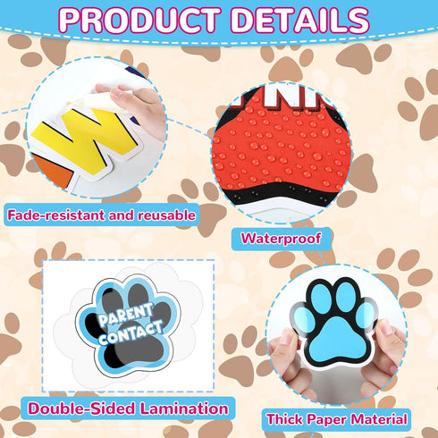 Dog Paw Bulletin Board Set Pawsitive Behavior Classroom Bulletin Board Decoration Dog Paw Prints Cutouts Trim Borders Paw Prints Cutouts for Educa...