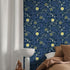 Modern Impressionist Art Peel and Stick Wallpaper, 17.71in X 118.1in Self Adhesive Removable WallPaper Abstract Starry Sky Contact Paper Waterproo...
