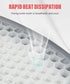 Gel Seat Cushion,Gel Seat Cushion for Long Sitting,Cooling Truck Seat Cushion Breathable Car Seat Cushion,Honeycomb Design Egg Cushion Chair Pad,S...