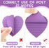 Teling 24 Pcs Heart Shape Lined Sticky Notes Employee Cute Sticky Notes Bright Colorful Sticking Power Memo Pads Self Sticky Note Pads for Office ...