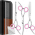 Dog Grooming Scissors Set - Dog Grooming Scissors with Safety Round Tip, 6 in 1 Heavy Duty Pet Grooming Scissor for Dogs, Cats and Other Animals...