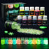 Glow in The Dark Glitter, 12 Colors Chunky Glitter for Tumblers, High Luminous Holographic Glitter for Resin Crafts Epoxy Slime, Cosmetic Grade Na...