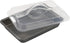 GoodCook Everyday Nonstick Steel Bake-N-Take Oblong Pan, 9" x 13" with Lid, Gray...