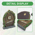 Fairy Garden Accessories Yard Garden Sculpture Decoration Gnome Home Window and Door with lamp Decoration for Trees...